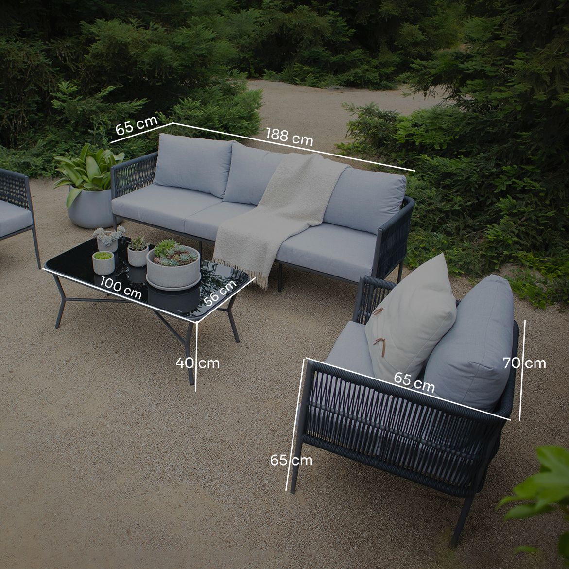 Living de terraza Cantaria - tiendachagual