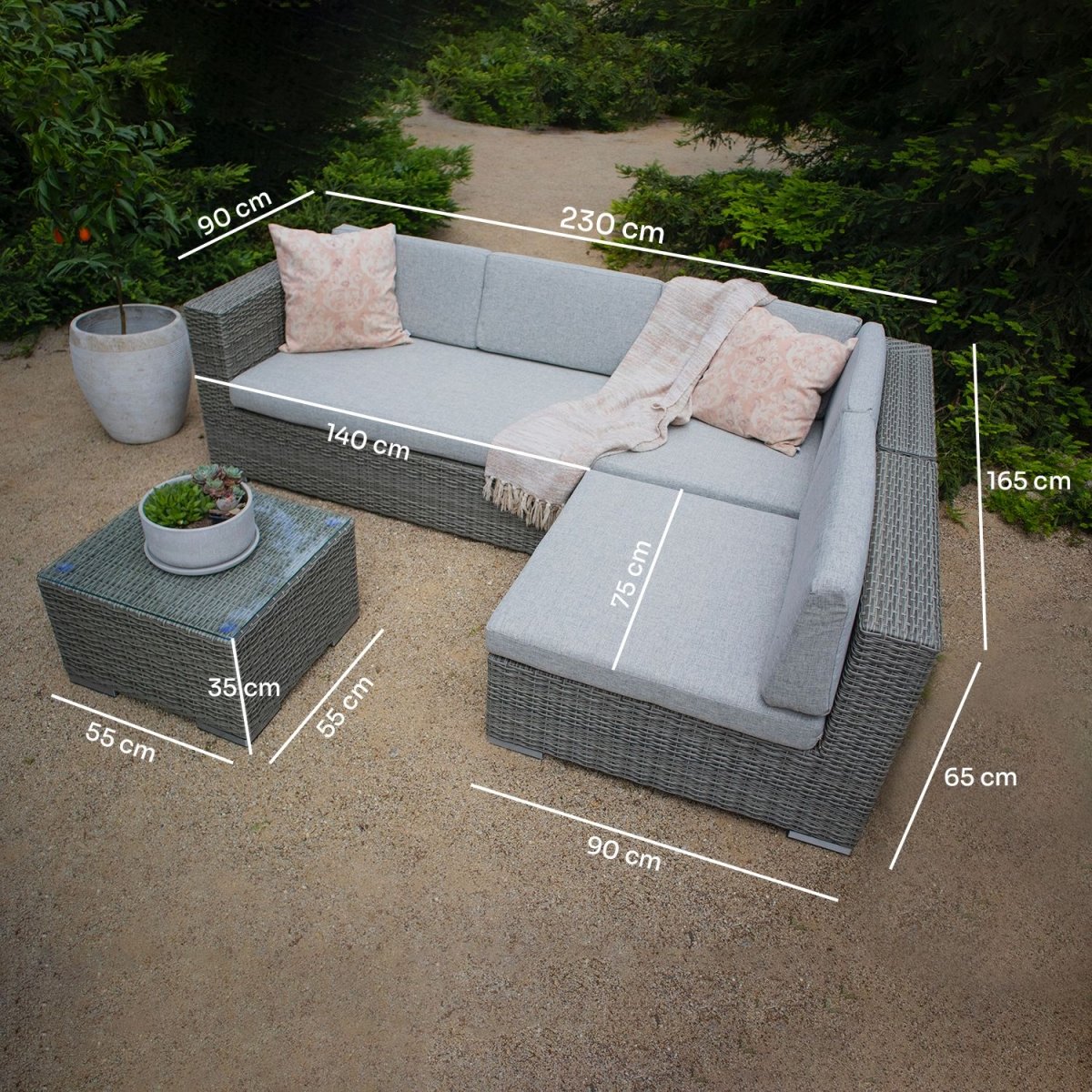 Living de terraza Choique 4 personas izquierdo - tiendachagual