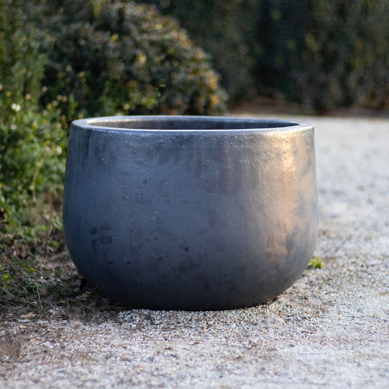 Macetero Olivillo Gris Acero