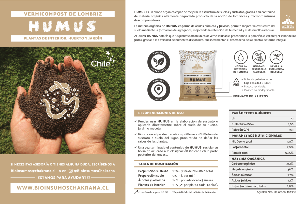 Humus 3L Chakrana - tiendachagual