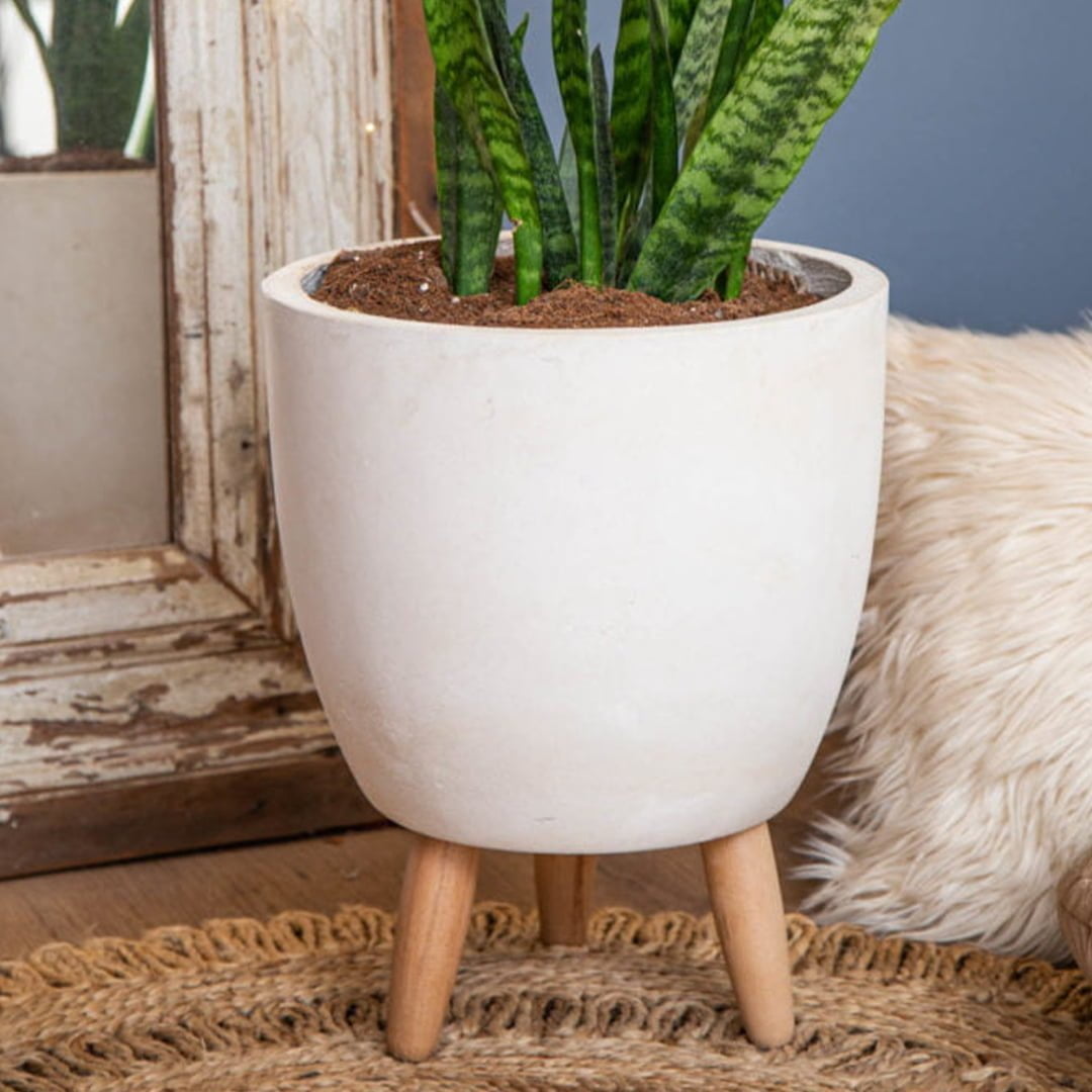 Macetero Michai blanco - tiendachagual