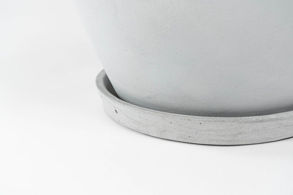 Plato fibra redondo gris claro - tiendachagual