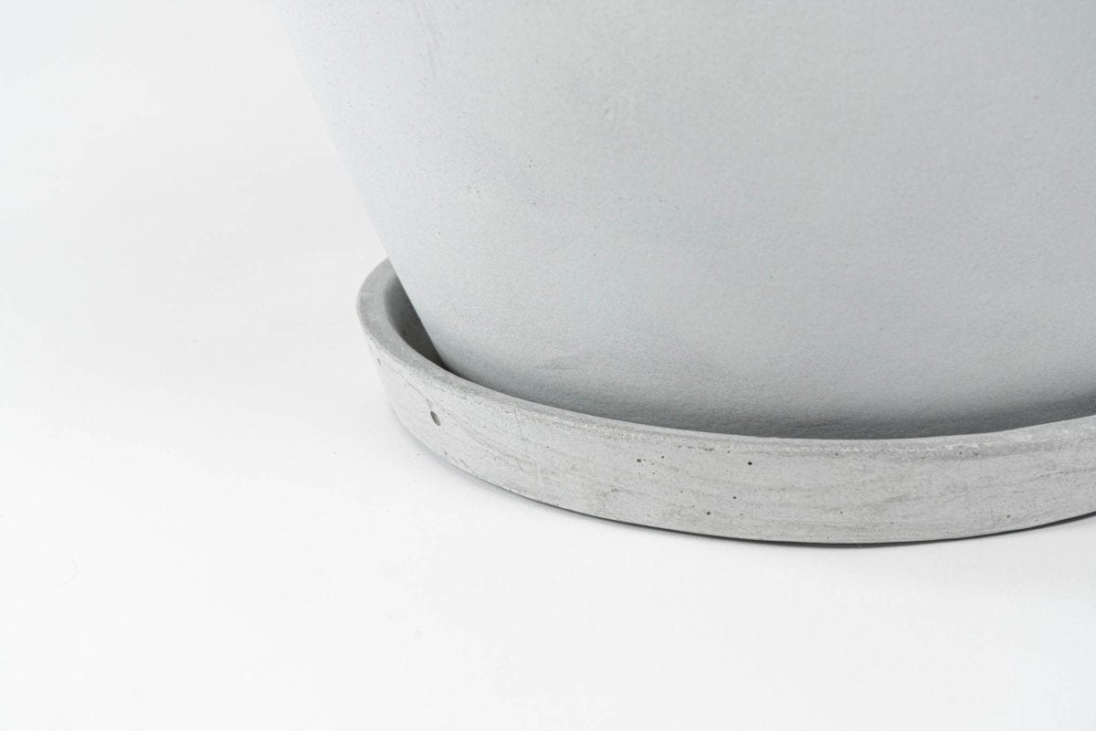 Plato fibra redondo gris claro - tiendachagual