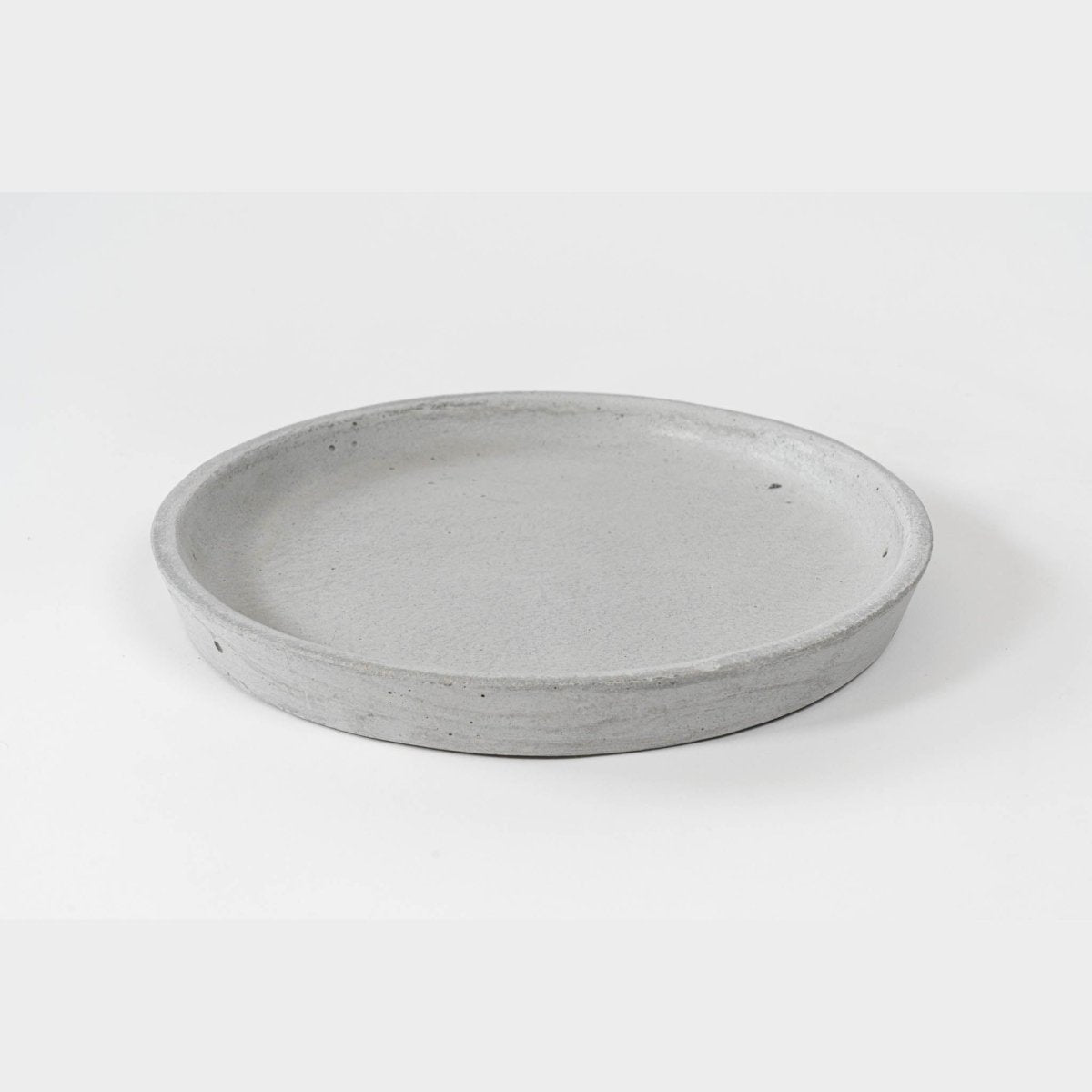 Plato fibra redondo gris claro - tiendachagual