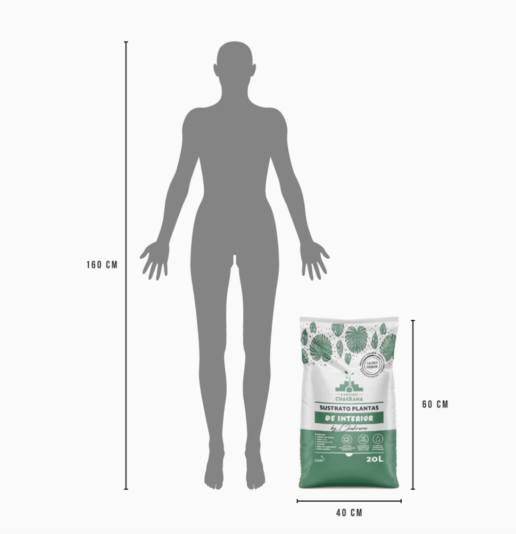 Sustrato Plantas de Interior Chakrana 20L - tiendachagual